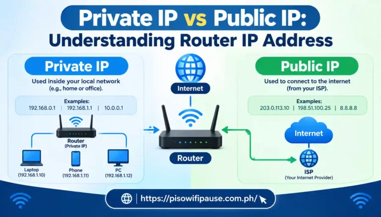 Private IP vs Public IP Piso Wifi