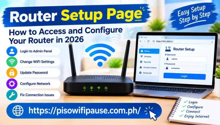 Router Setup Page
